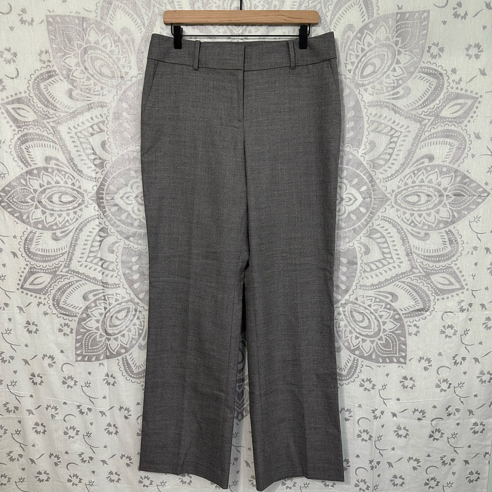Nwt $98 Ann Taylor Kate Fit Dress Work Pants Wool Blend Trouser Grey Womens 10